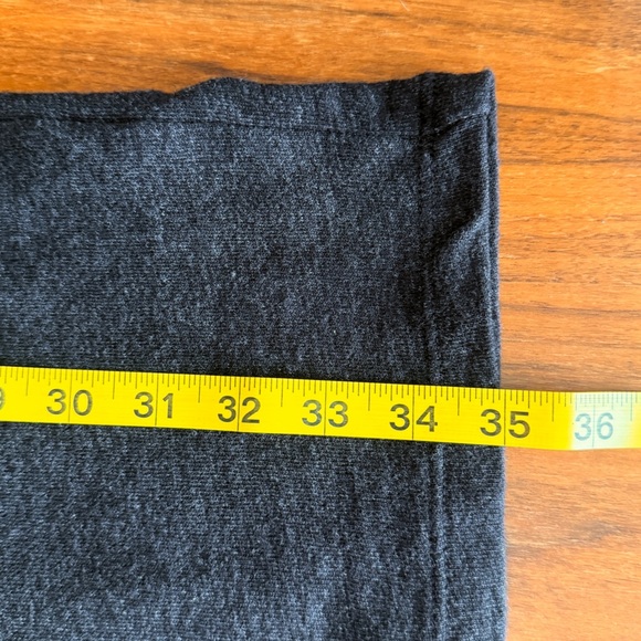 James Perse Charcoal Gray Cotton Knit Wide Neck Sheath Dress Small - Picture 12 of 12